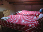 The twin bedroom in the gite